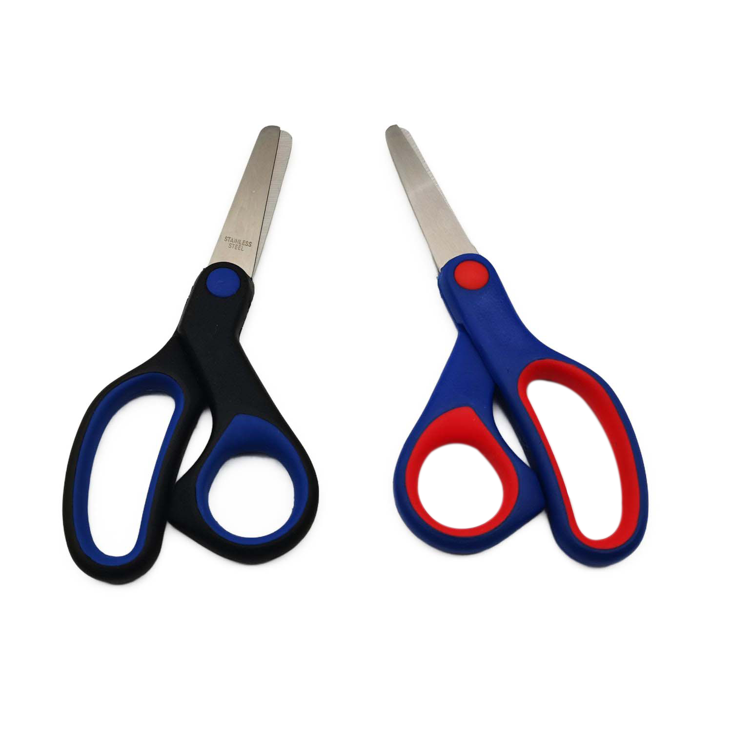 High Quality DIY Plastic Handle Stainless Steel Mini Multipurpose Student Kids Scissors Set Beauty Scissors for Children's